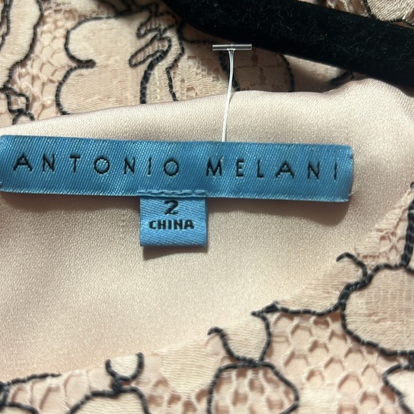 Antonio Melani Emma Lace pink black Dress  size 2 - Picture 6 of 10